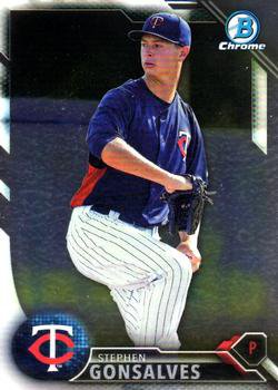 2016 Bowman Chrome Prospects BCP230 - Stephen Gonsalves, Minnesota Twins