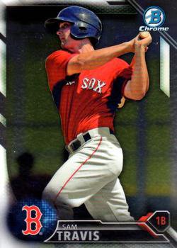 2016 Bowman Chrome Prospects BCP229 - Sam Travis, Boston Red Sox