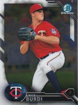 2016 Bowman Chrome Prospects BCP226 - Nick Burdi, Minnesota Twins