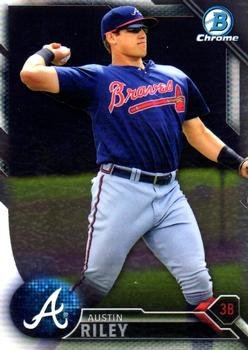 2016 Bowman Chrome Prospects BCP202 - Austin Riley, Atlanta Braves