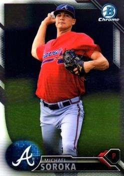2016 Bowman Chrome Prospects BCP194 - Michael Soroka, Atlanta Braves