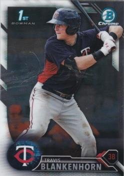 2016 Bowman Chrome Prospects BCP185 - Travis Blankenhorn, Minnesota Twins
