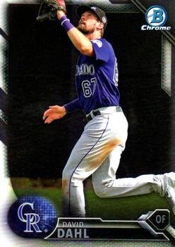 2016 Bowman Chrome Prospects BCP175 - David Dahl, Colorado Rockies