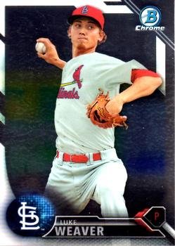 2016 Bowman Chrome Prospects BCP141 - Luke Weaver, St. Louis Cardinals