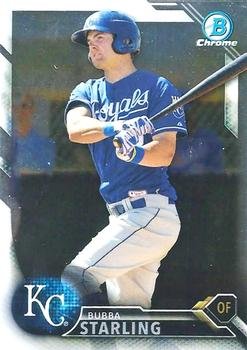 2016 Bowman Chrome Prospects BCP138 - Bubba Starling, Kansas City Royals
