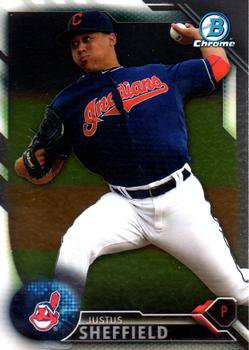 2016 Bowman Chrome Prospects BCP120 - Justus Sheffield, Cleveland Indians