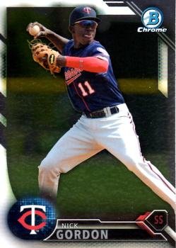 2016 Bowman Chrome Prospects BCP97 - Nick Gordon, Minnesota Twins