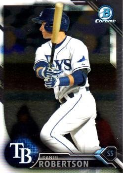2016 Bowman Chrome Prospects BCP96 - Daniel Robertson, Tampa Bay Rays