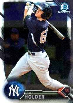 2016 Bowman Chrome Prospects BCP83 - Kyle Holder, New York Yankees