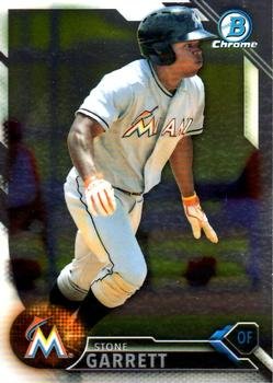 2016 Bowman Chrome Prospects BCP9 - Stone Garrett, Miami Marlins