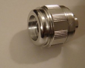 STAR TREK TOS PHASER PROP METAL NOZZLE WITH RATCHETING CENTER COLLAR RING!  PROP / PARTS