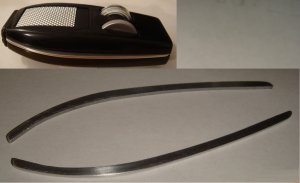 STAR TREK TOS PHASER PROP METAL P1 SIDE RAILS / PARTS RAW