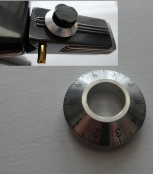 STAR TREK TOS PHASER PROP METAL TEN TURN REAR DIAL PROP / PARTS