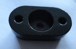 STAR TREK TOS PHASER METAL BOTTOM END CAP PART PART FOR HANDLE