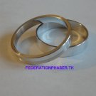 STAR TREK COMMUNICATOR HERO STYLE ALPHA METAL MOIRE BEZEL RING PART/ INNER AND OUTER RING KIT