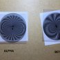 Star Trek Communicator Moire patterns Lot! Alpha Beta Gamma Delta Kappa Zeta Eta Theta Iota