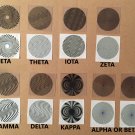 Star Trek Communicator Moire patterns Lot! Alpha Beta Gamma Delta Kappa Zeta Eta Theta Iota