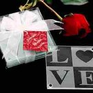 LOVE Glass Coaster Wedding Favors Set