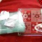 Crystal Snowflake Glass Coaster 4 pc Wedding Favors Set