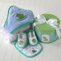 Baby Bath Time Gift Set in Hat Box -  Finley the Frog