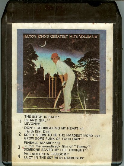 Elton John - Greatest Hits Vol 2 1977 MCA 8-track tape