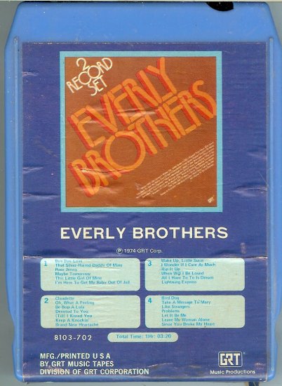 The Everly Brothers - Everly Brothers 1974 GRT 8-track tape