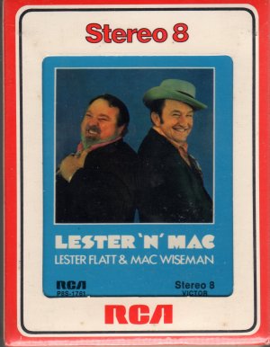 Lester Flatt & Mac Wiseman - Lester N' Mac Sealed 8-track tape