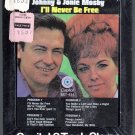 Johnny & Jonie Mosby - I'll Never Be Free Sealed 8-track tape
