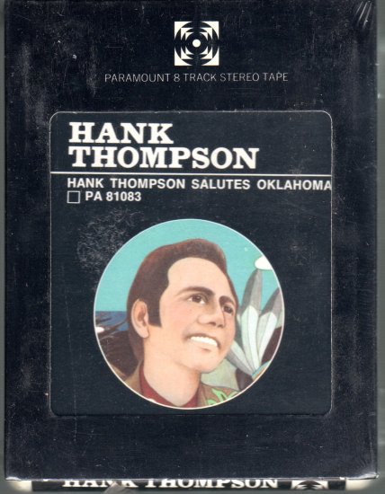 Hank Thompson - Hank Thompson Salutes Oklahoma Sealed 8-track tape