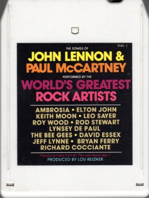 The Songs Of  Lennon & McCartney -  By World's Greatest Rock Artist's Vol 1 8-track tape