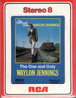 Waylon Jennings - The One and Only Sealed 8-track tape