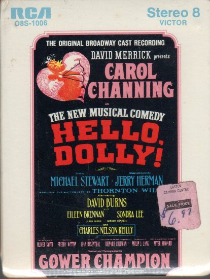 Hello Dolly - Original Broadway Cast Recording Sealed 8-track tape