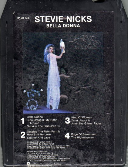 Stevie Nicks - Bella Donna 1981 Debut WB 8-track tape