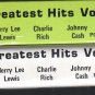 Johnny Cash, Jerry Lee Lewis and Charlie Rich - Greatest Hits Vol 1 Gusto 8-track tape
