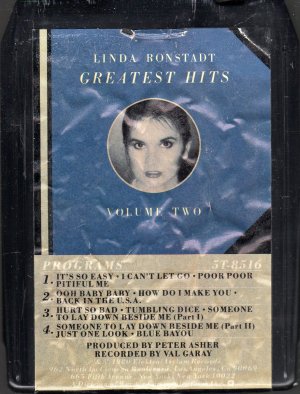 Linda Ronstadt - Greatest Hits Vol 2 8-track tape