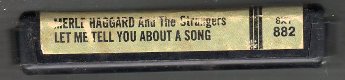 Merle Haggard And The Strangers Let Me Tell You About A Song 8 Track Tape