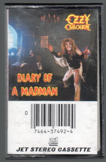 Ozzy Osbourne Diary Of A Madman Cassette Tape