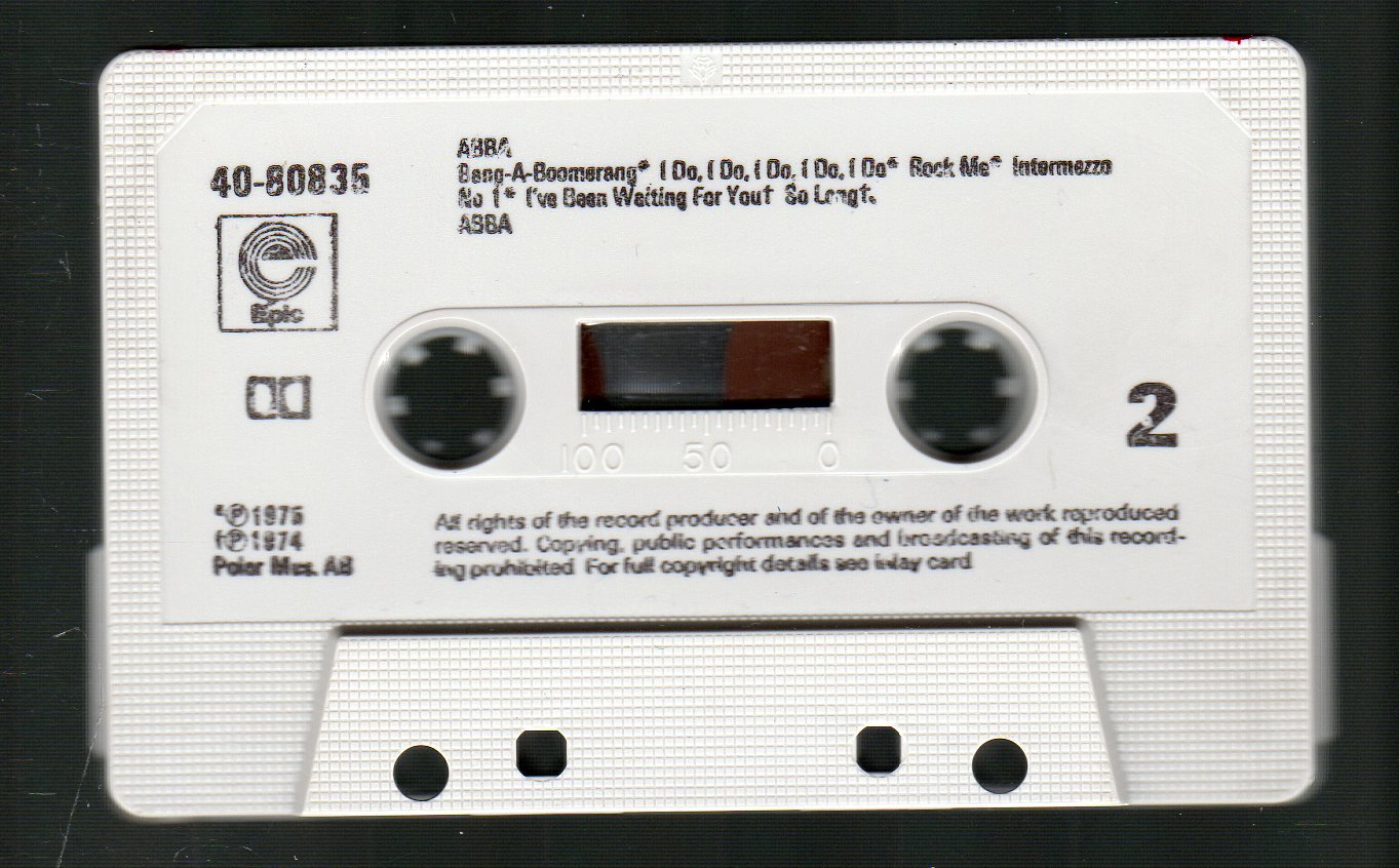 ABBA - Abba 1975 Cassette Tape