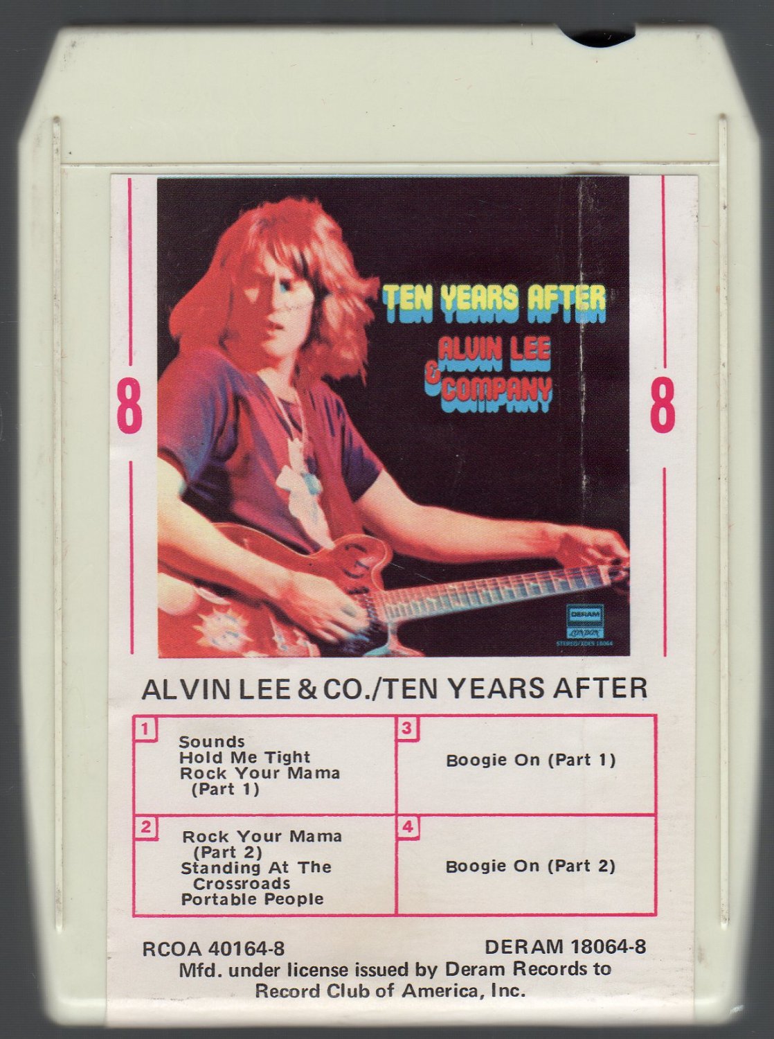 Ten Years After Alvin Lee And Company 8 Track Tape