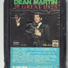 Dean Martin - Dean Martin 20 Great Hits TEE-VEE A46 8-track tape