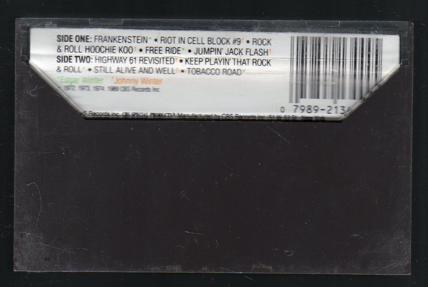 Johnny & Edgar Winter - Rock N' Roll Cassette Tape