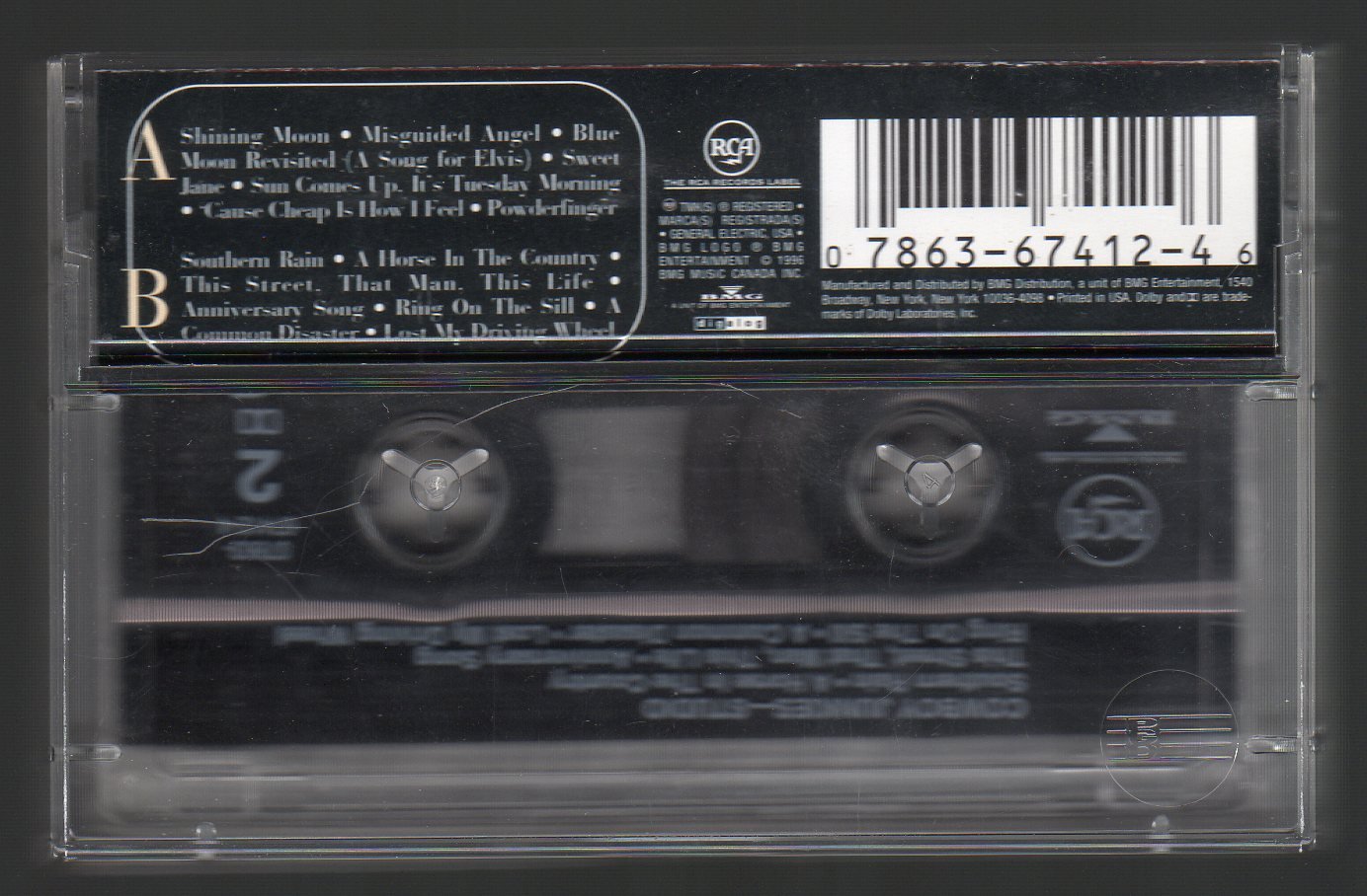 Cowboy Junkies Studio Recordings 19861995 Cassette Tape