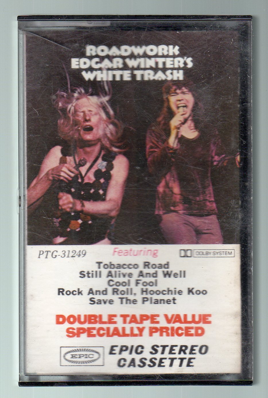 Edgar Winter's White Trash - Roadwork RARE 1972 Cassette Tape