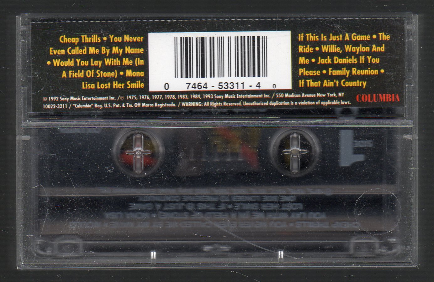 David Allan Coe - Super Hits SOLD Cassette Tape