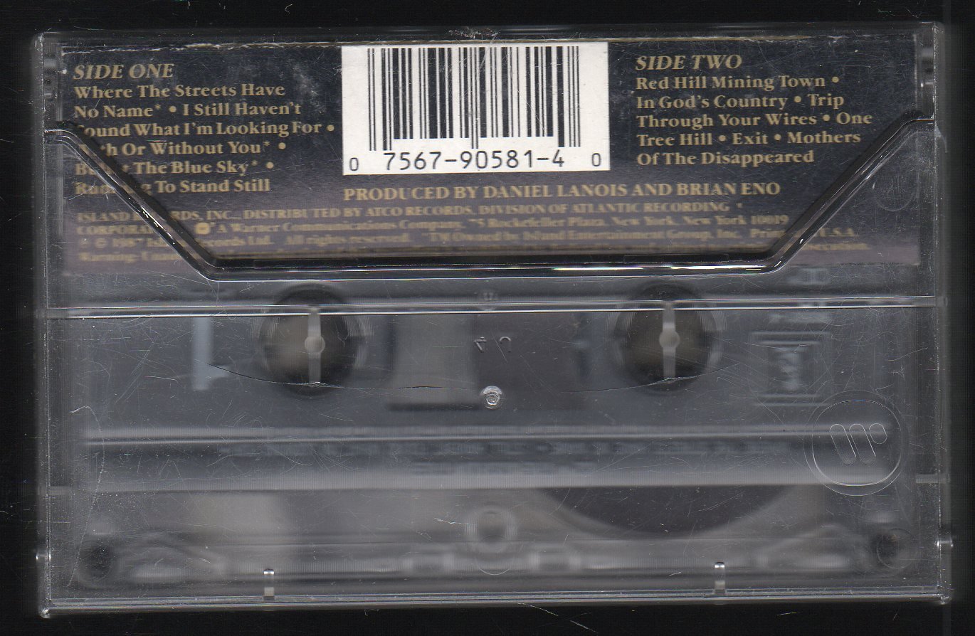 U2 - The Joshua Tree Cassette Tape