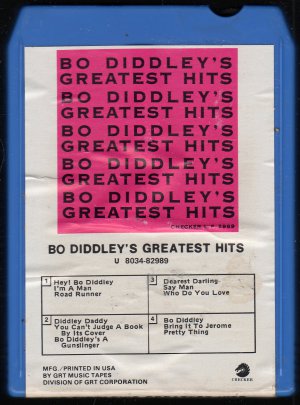 Bo Diddley - Bo Diddley's Greatest Hits GRT Checker 2989 8-track tape
