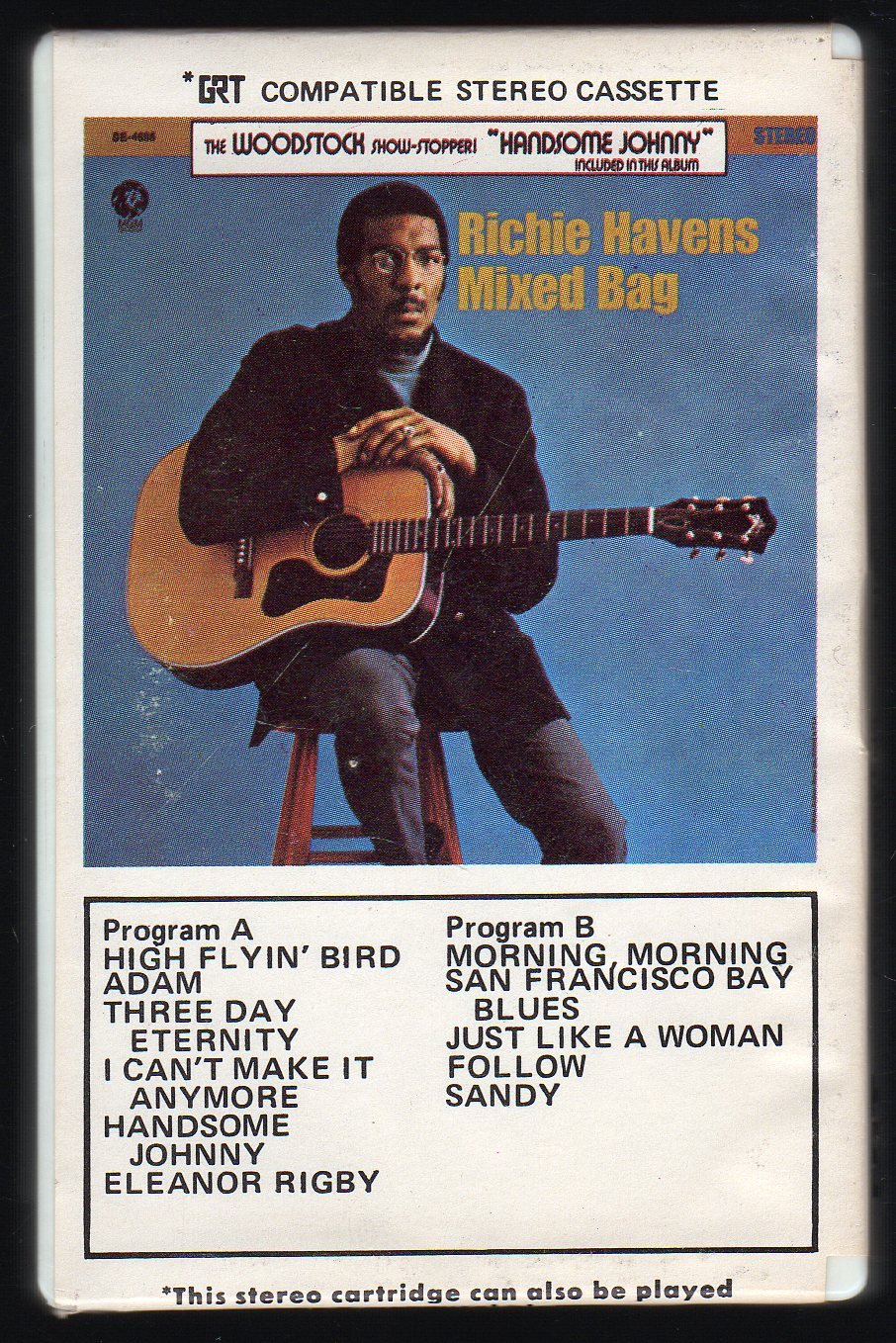 Richie Havens Mixed Bag 1967 Debut GRT MGM Cassette Tape