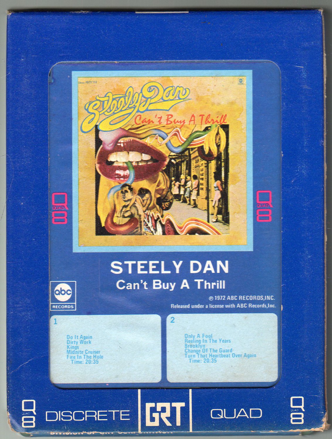 Steely Dan - Can't Buy A Thrill Quadraphonic Quad Q8 SOLD 8-track tape