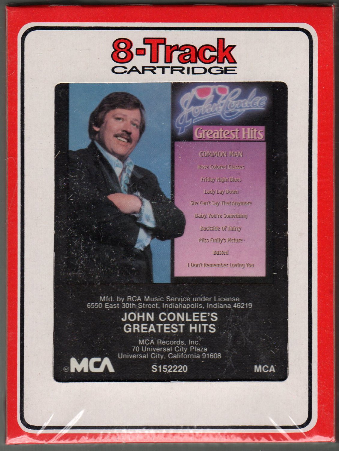 John Conlee John Conlee's Greatest Hits 1983 RCA Sealed 8track tape