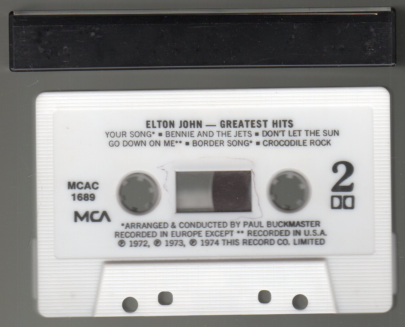 Elton John - Greatest Hits Cassette Tape